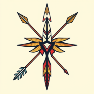 Neo-Traditional Arrowhead Tattoo