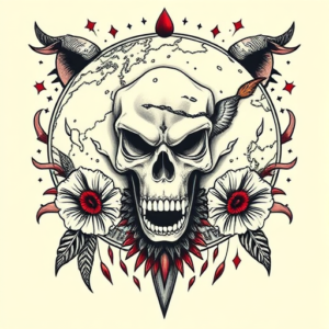 Neo-Traditional Atlas Tattoo