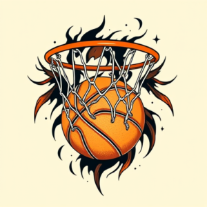 Neo-Traditional Basketball Tattoo