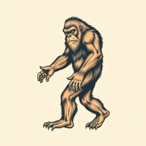 Neo-Traditional Bigfoot Tattoo