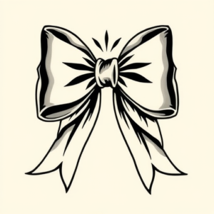 Neo-Traditional Bow Tattoo