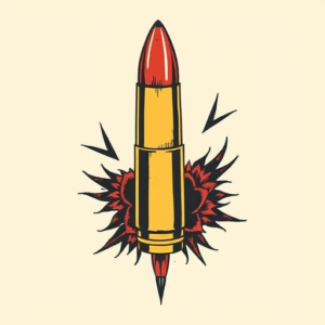 Neo-Traditional Bullet Tattoo