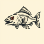 Neo-Traditional Catfish Tattoo