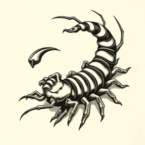 Neo-Traditional Centipede Tattoo