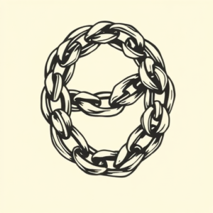 Neo-Traditional Chain Tattoo