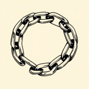 Neo-Traditional Chain Tattoo