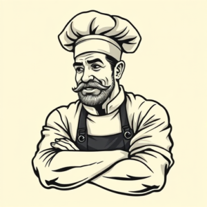 Neo-Traditional Chef Tattoo