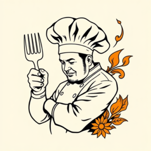 Neo-Traditional Chef Tattoo