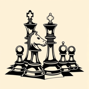 Neo-Traditional Chess Tattoo