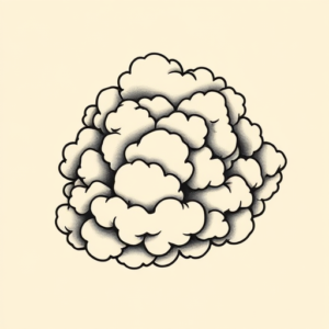 Neo-Traditional Cloud Tattoo