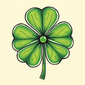 Neo-Traditional Clover Tattoo