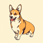 Neo-Traditional Corgi Tattoo