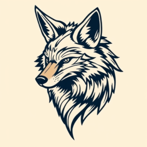 Neo-Traditional Coyote Tattoo
