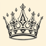 Neo-Traditional Crown Tattoo