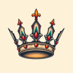 Neo-Traditional Crown Tattoo