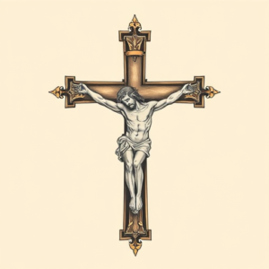 Neo-Traditional Crucifix Tattoo