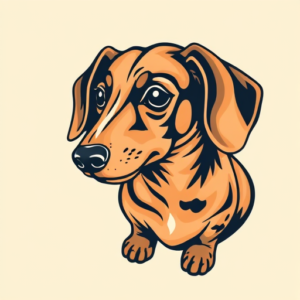 Neo-Traditional Dachshund Tattoo