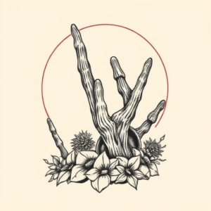 Neo-Traditional Desert Tattoo