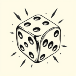 Neo-Traditional Dice Tattoo