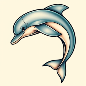 Neo-Traditional Dolphin Tattoo