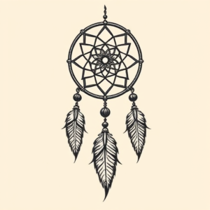 Neo-Traditional Dreamcatcher Tattoo