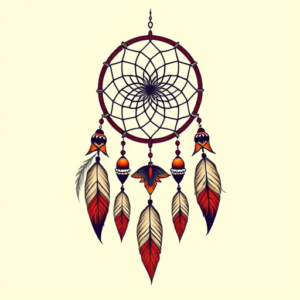 Neo-Traditional Dreamcatcher Tattoo