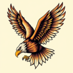 Neo-Traditional Eagle Tattoo
