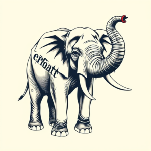 Neo-Traditional Elephant Tattoo