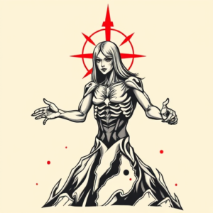 Neo-Traditional Evangelion Tattoo