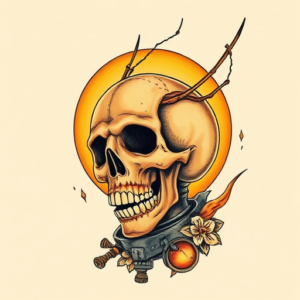 Neo-Traditional Fallout Tattoo