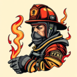 Neo-Traditional Firefighter Tattoo