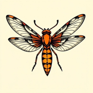 Neo-Traditional Firefly Tattoo