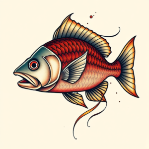 Neo-Traditional Fish Tattoo