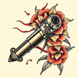 Neo-Traditional Flail Tattoo