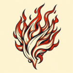 Neo-Traditional Flame Tattoo