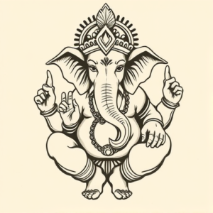 Neo-Traditional Ganesha Tattoo