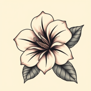 Neo-Traditional Gardenia Tattoo