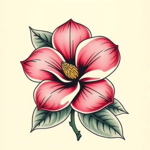 Neo-Traditional Gardenia Tattoo