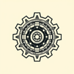 Neo-Traditional Gear Tattoo