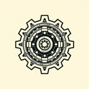 Neo-Traditional Gear Tattoo