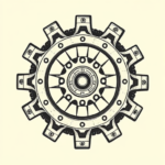 Neo-Traditional Gear Tattoo