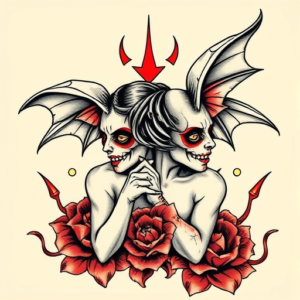 Neo-Traditional Hades Tattoo