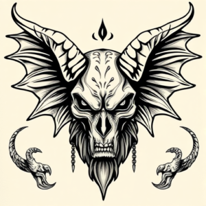 Neo-Traditional Hades Tattoo