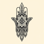 Neo-Traditional Hamsa Tattoo