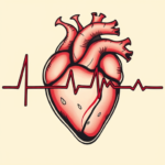 Neo-Traditional Heartbeat Tattoo