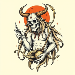 Neo-Traditional Hecate Tattoo