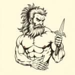 Neo-Traditional Hercules Tattoo