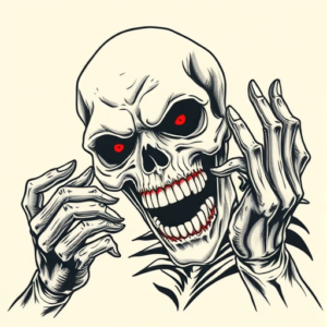 Neo-Traditional Horror Tattoo