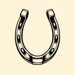 Neo-Traditional Horseshoe Tattoo