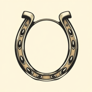 Neo-Traditional Horseshoe Tattoo